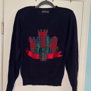 Blue and‎ Red Crewneck Sweater Herman Geist box99 vintage